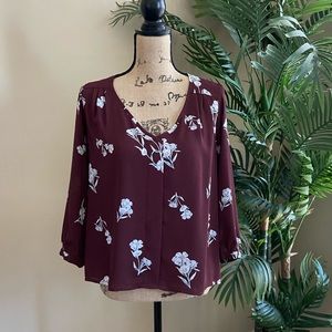 Burgundy Blouse